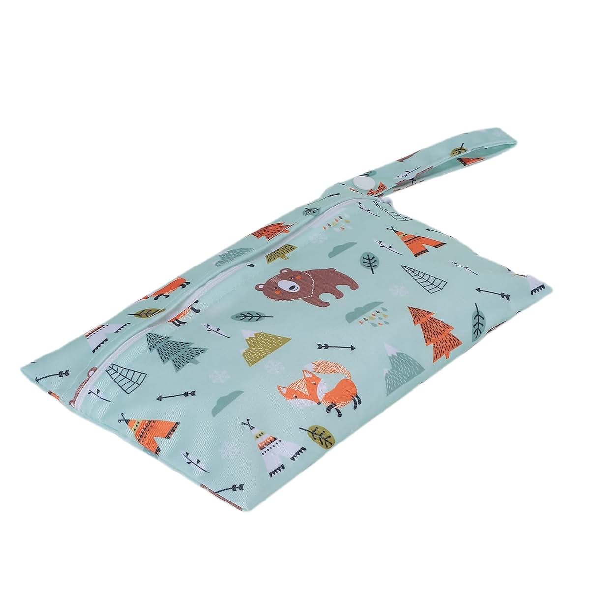 Shanrya Diaper Wet Dry Bag With Lion Animal Pattern