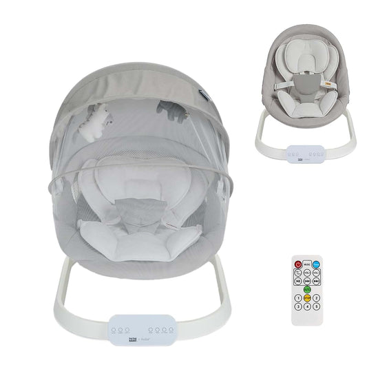 Evolur Comfort Cocoon Baby Swing With Bluetooth And 5 Speeds, White