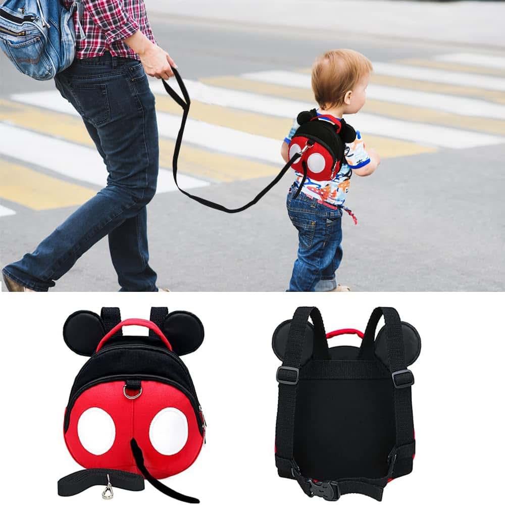 Yimidear Red Anti-Lost Toddler Safety Harness and Backpack with Leash (photo 4)