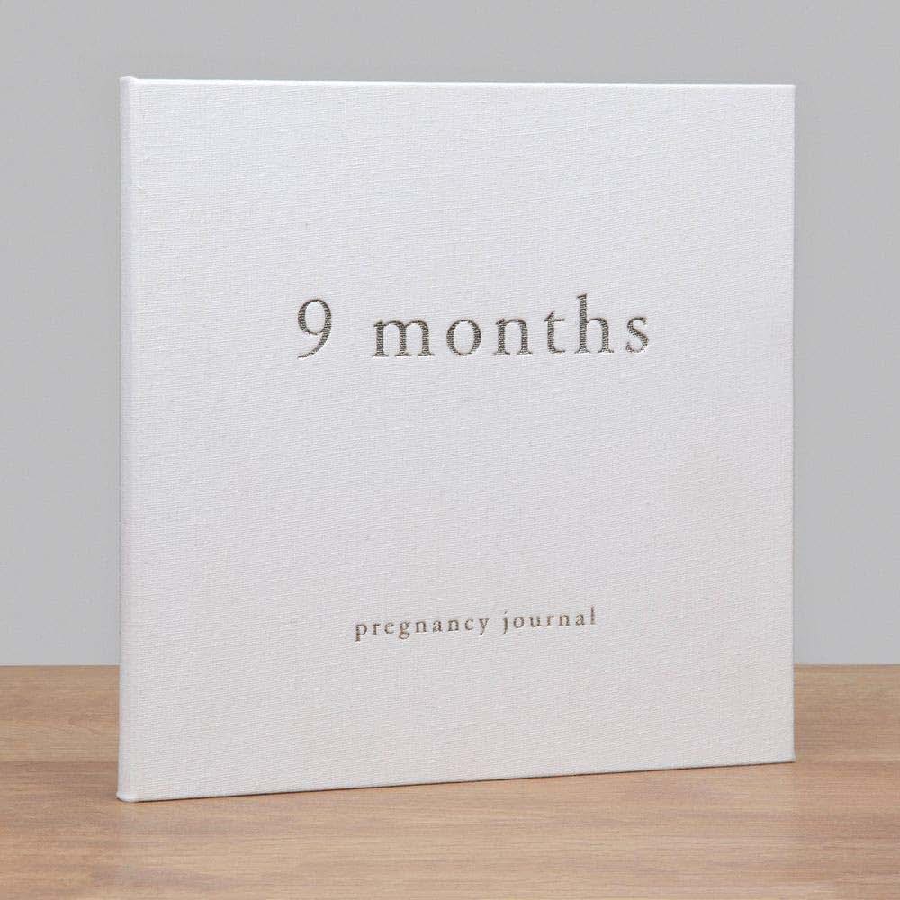 Widdop & Co Bambino Linen Pregnancy Journal - 9 Months Memory Book