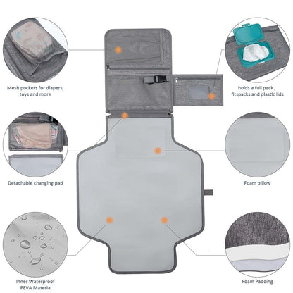 TELFZ Portable Diaper Changing Station Bag