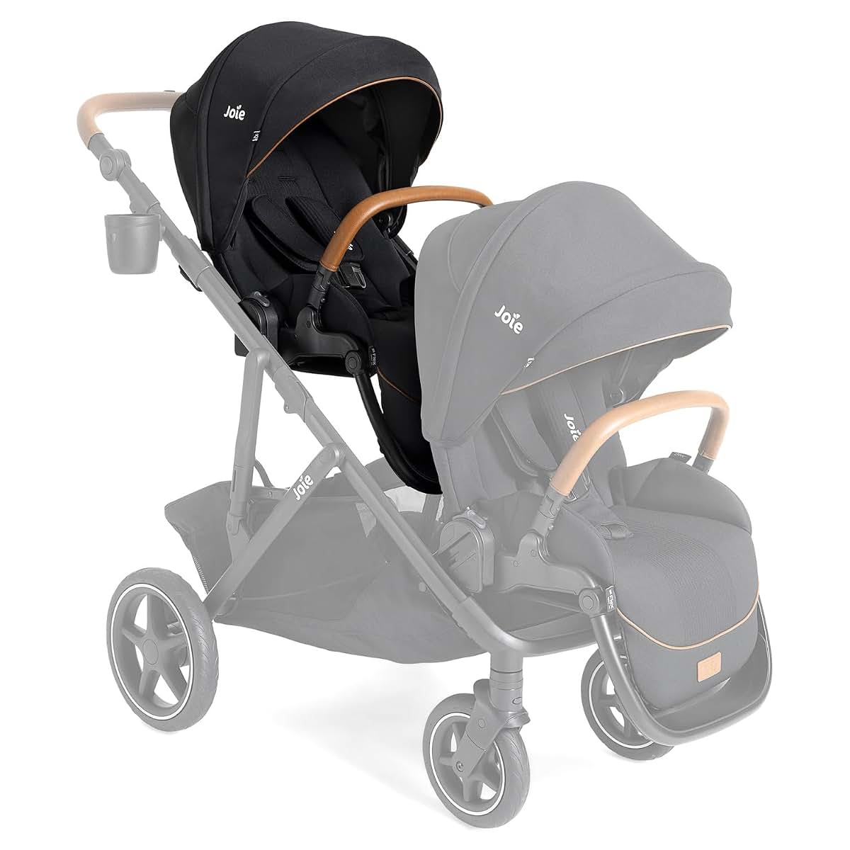 Joie Chive Sibling Seat for Stroller | Convertible Single-to-Double Modular Seating