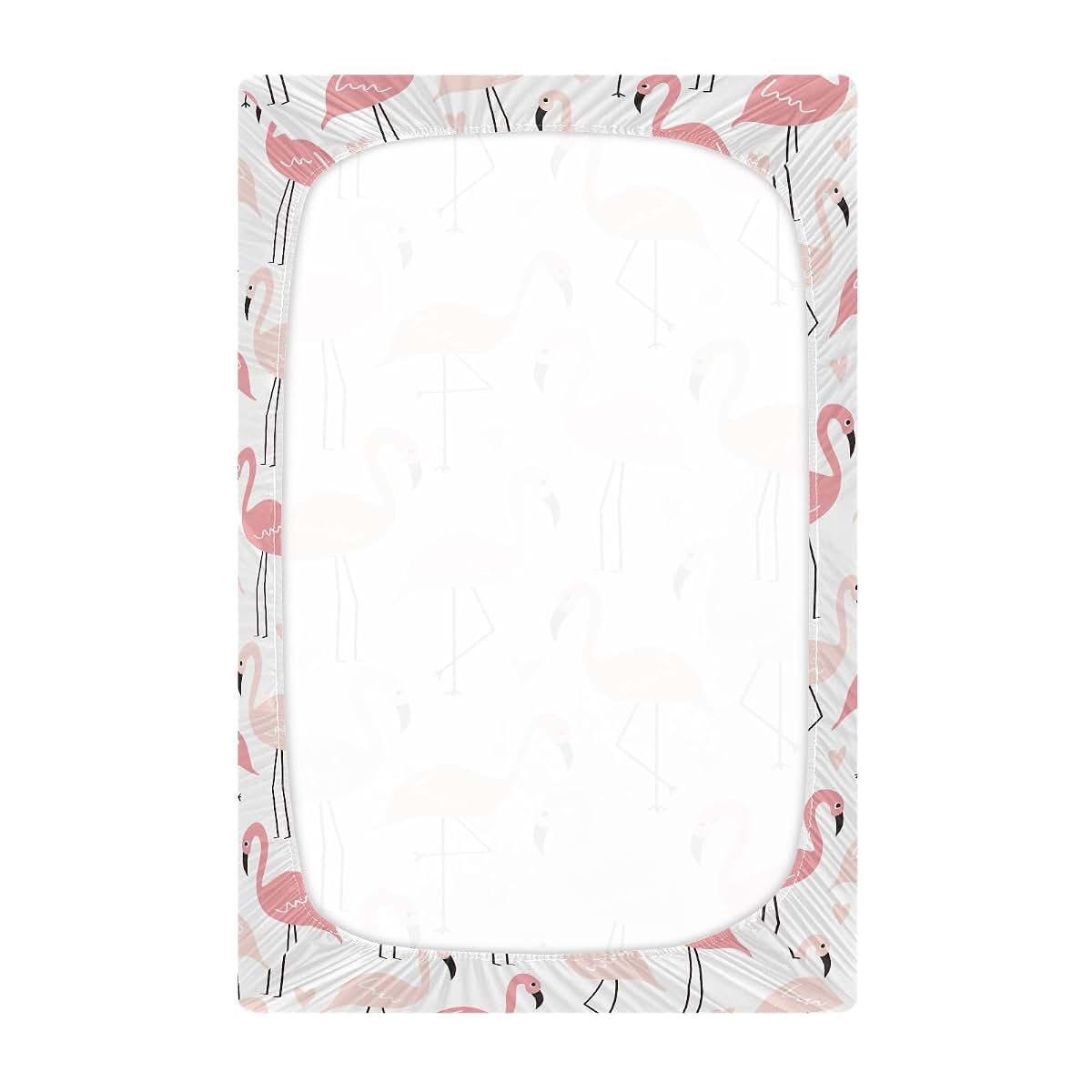 Fitted Crib Sheet for Toddler Mattress | Polyester Spandex Baby Sheets