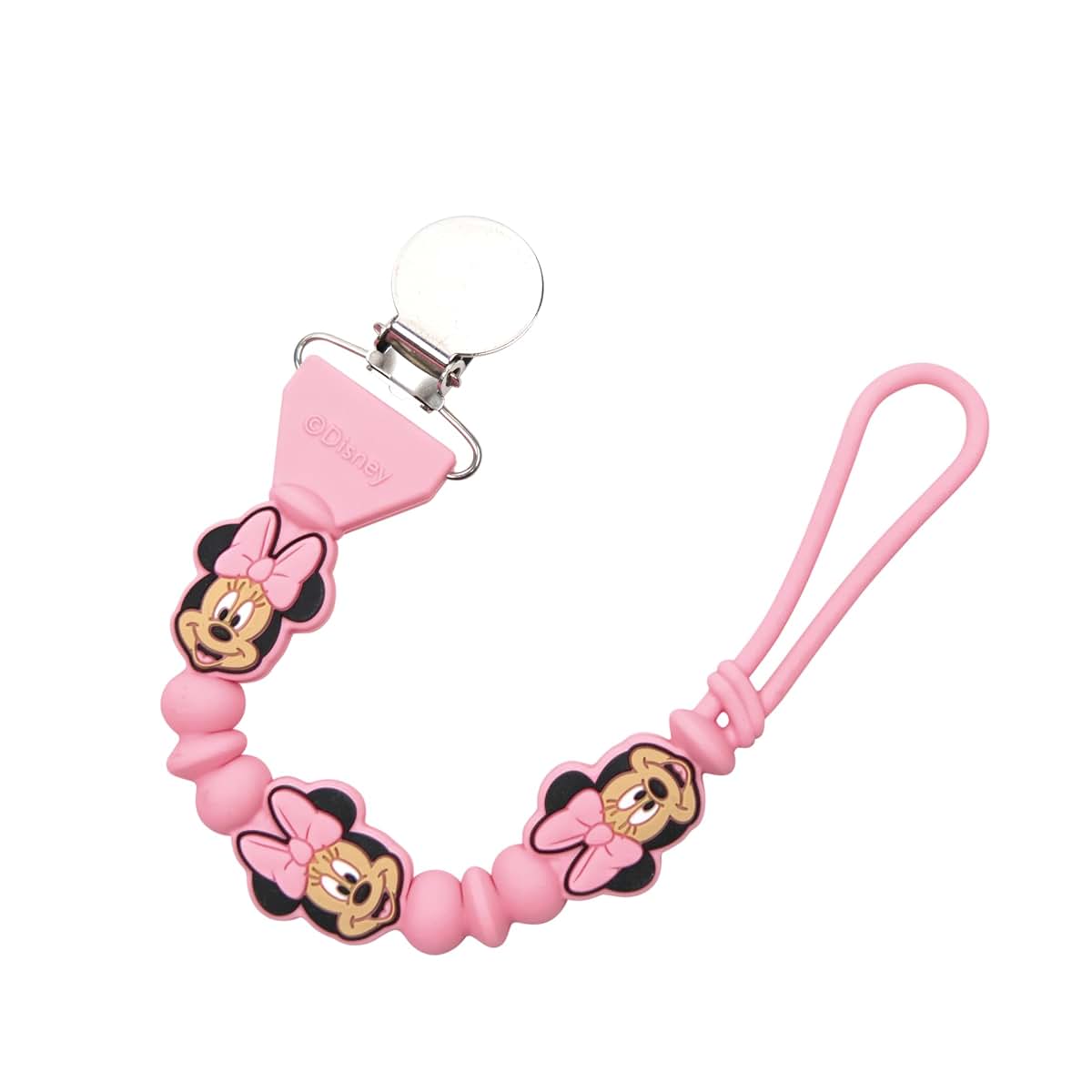 Minnie Mouse Silicone Pacifier Clip Holder for Baby Accessories