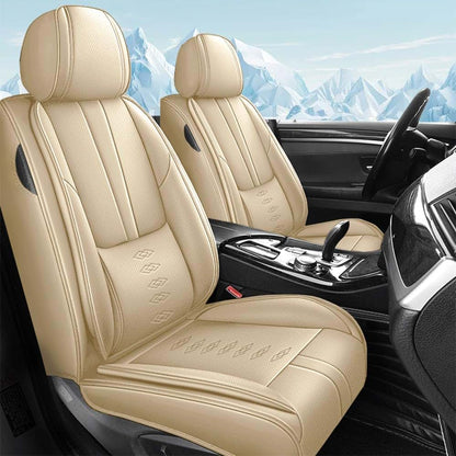 NCCLOVELY Car Seat Covers For Lincoln MKT - Beige 2-Piece Front Set
