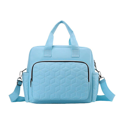 Jiahesuw Large Diaper Bag With Shoulder Straps In Sky Blue