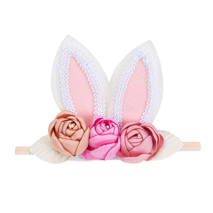Kidocheese Bunny Ears Headband for Baby Girl Easter Hair Accessories