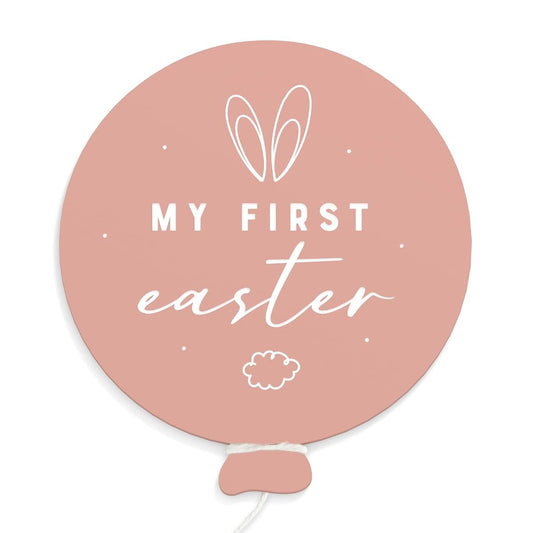 The Cotton & Canvas Co. My First Easter Balloon Acrylic Milestone Card