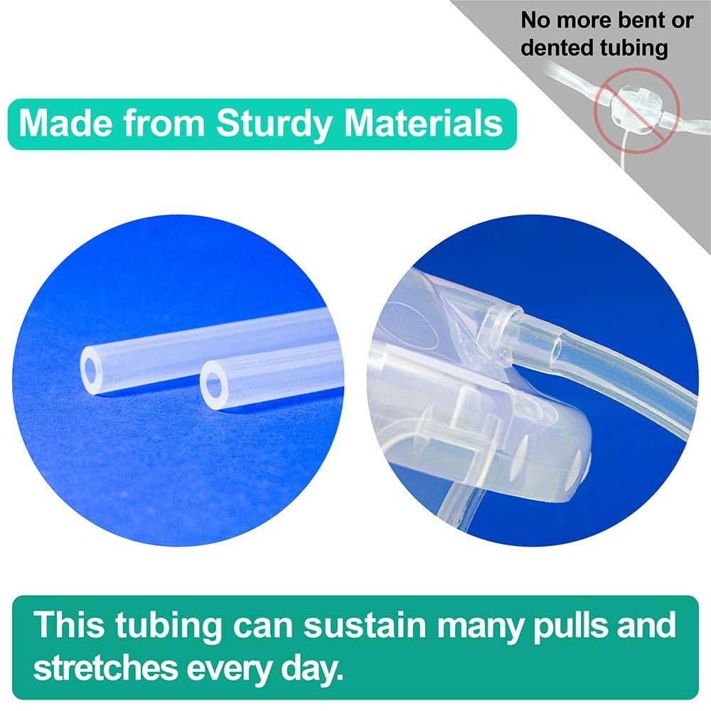Nenesupply Replacement Tubing for Lansinoh Breast Pumps, Silicone Tubes (3-Pack)
