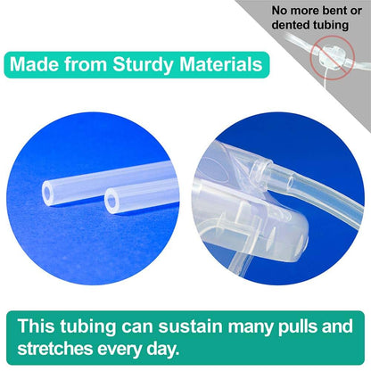 Nenesupply Replacement Tubing for Lansinoh Breast Pumps, Silicone Tubes (3-Pack)
