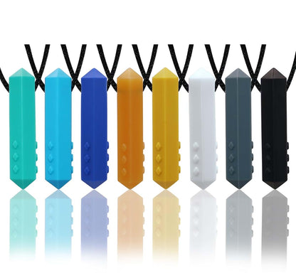 BabyOneStop Sensory Crayon Chew Necklace 8 Pack