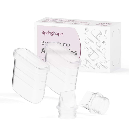 Springhope No.586 Wearable Breast Pump Replacement Duckbill Valves and Silicone Diaphragm Set