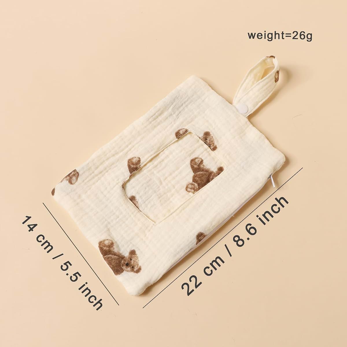 Floral Wipe Pouch Portable Baby Wipe Holder for Stroller and Travel