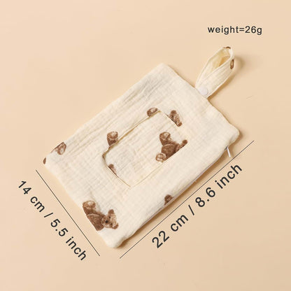 Floral Wipe Pouch Portable Baby Wipe Holder for Stroller and Travel