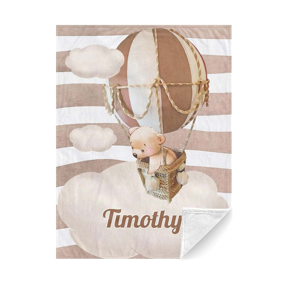 CADE Baby Blanket with Name for Boy/Girl Personalized Name Swaddle Nursery Bed Blanket,Gifts for Children Custom Throw