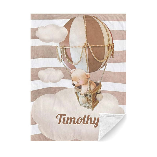 CADE Baby Blanket with Name for Boy/Girl Personalized Name Swaddle Nursery Bed Blanket,Gifts for Children Custom Throw