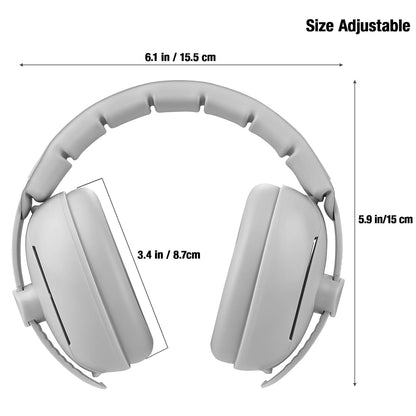 PandaEar Baby Ear Muffs for Noise Reduction | 2-in-1 Protection Ages 0-3
