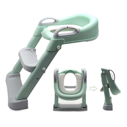 HongK- Classic Potty Training Toilet Ladder Seat With Upgraded Cushion Step Stool Ladder Toilet Chair/Toilet Trainer