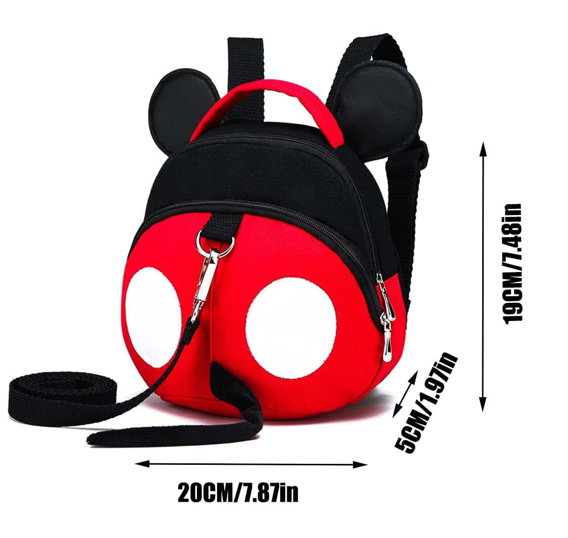 Yimidear Red Anti-Lost Toddler Safety Harness and Backpack with Leash (photo 2)