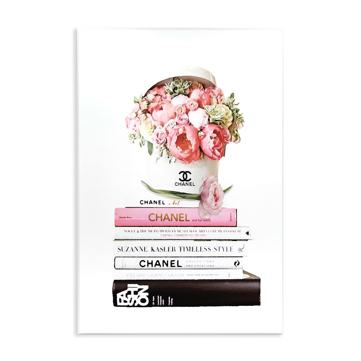 Stupell Industries Pink Florals Hat Box Wall Plaque