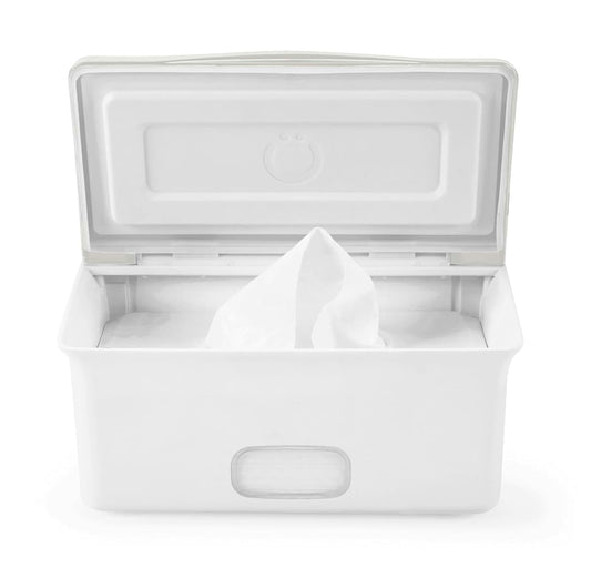 Ubbi Baby Wipes Dispenser with Weighted Plate and Clear Window