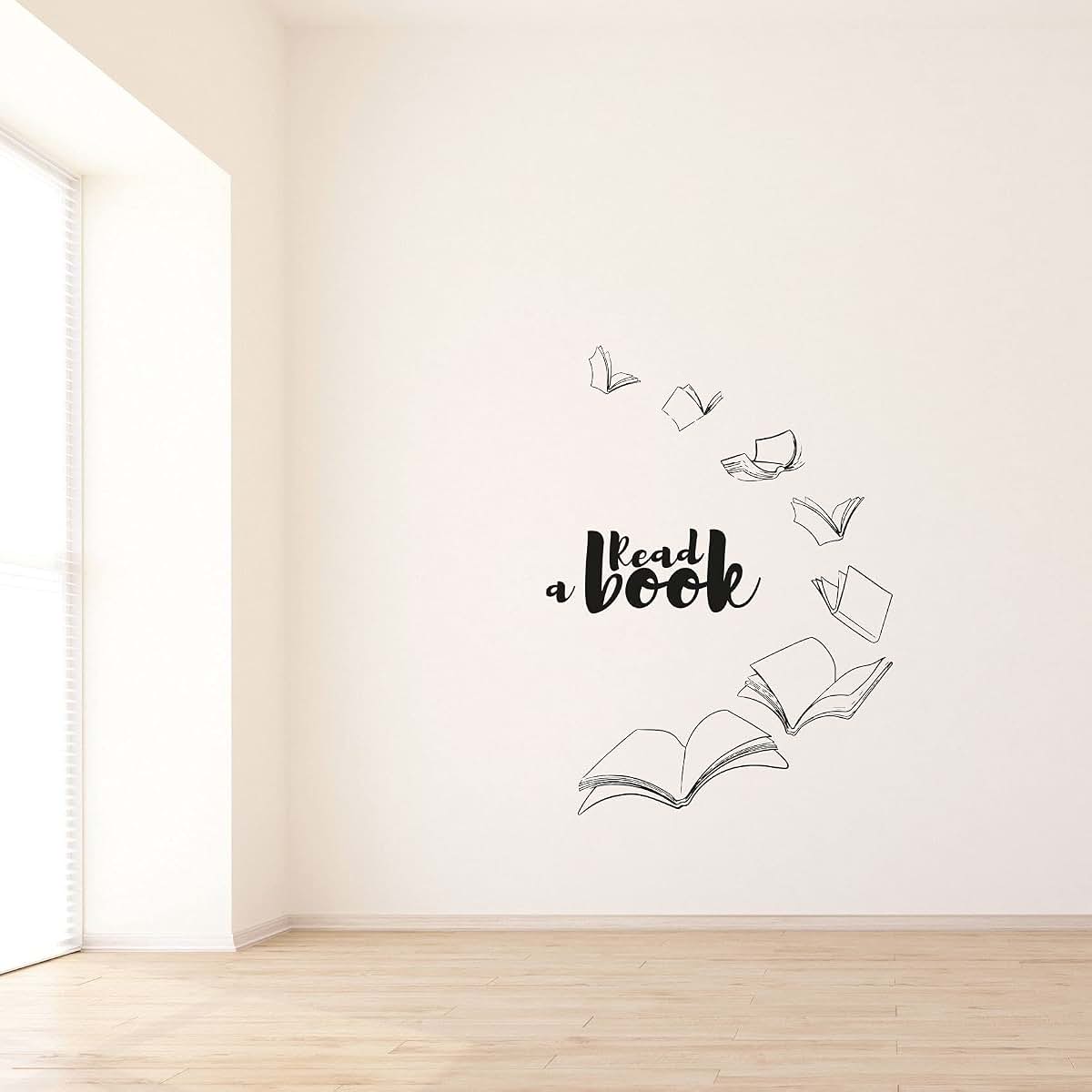 All Things Valuable Read A Book Vinyl Wall Art Sticker
