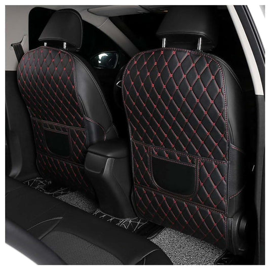 TYDXZNB Seat Back Protector For BMW X1 Black And Red Kick Mat