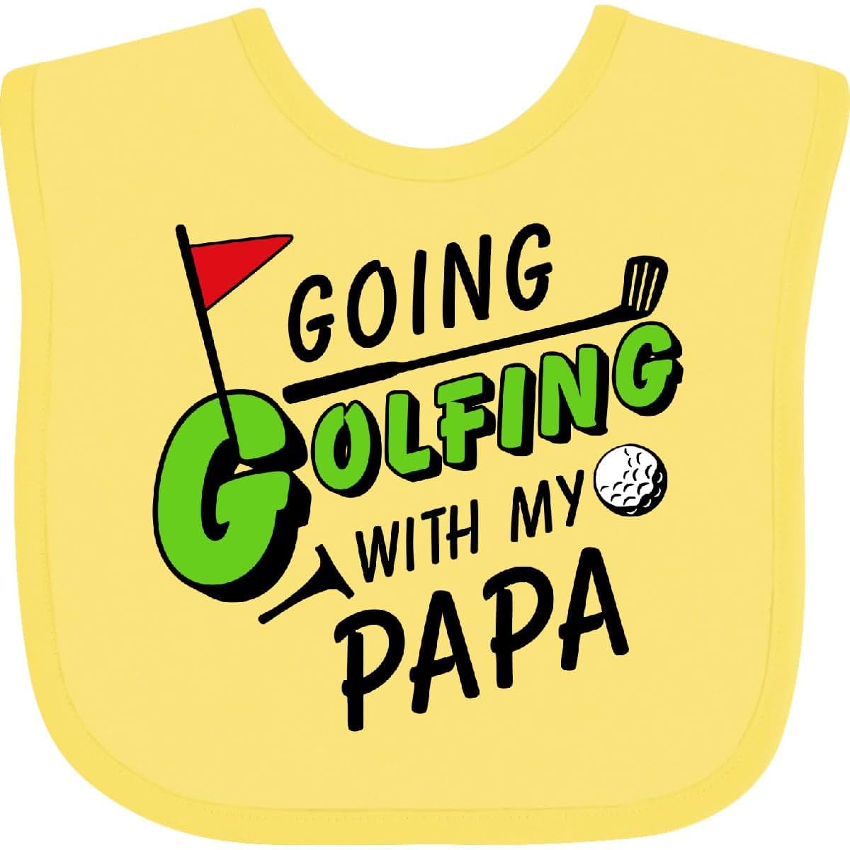 Going Golfing With My Papa- Kids Golf Baby Bib