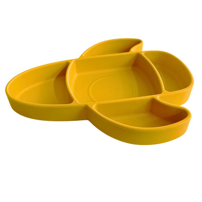 Little Sadi Airplane-Shaped Silicone Plate (Yellow) (photo 4)