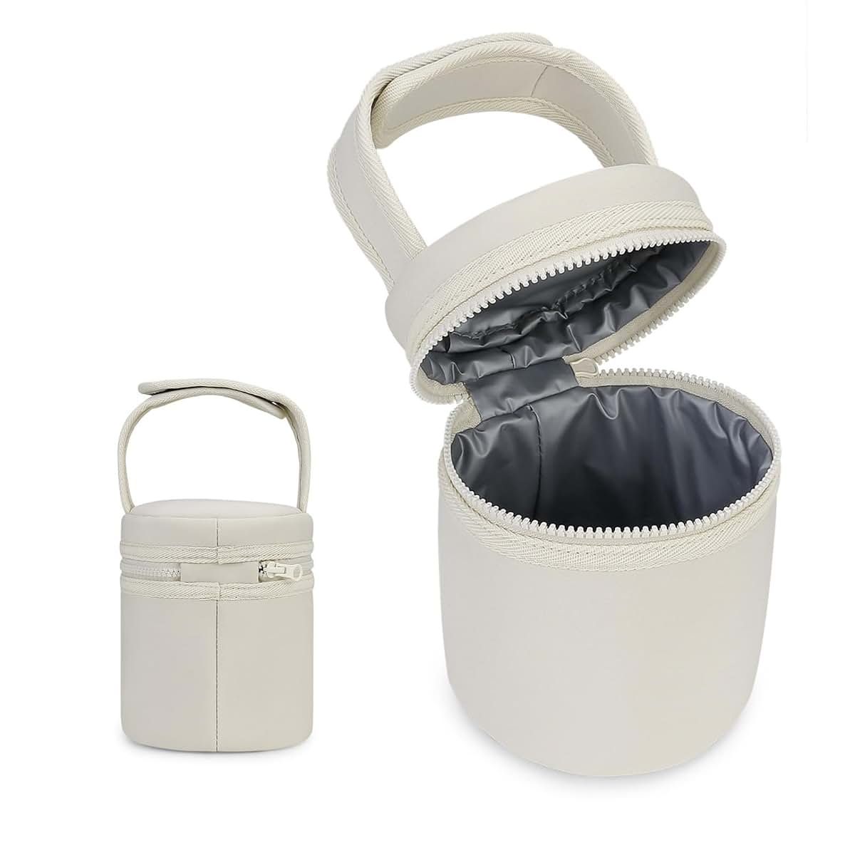 Montesy Watertight Insulated Baby Bottle Storage Bag, Off White (photo 3)