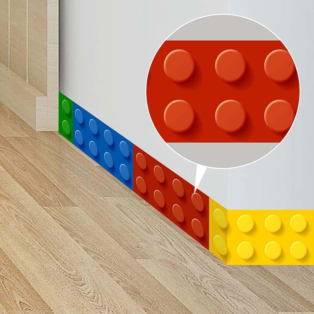 Building Blocks Wall Stickers Art Decor for Kids Nursery