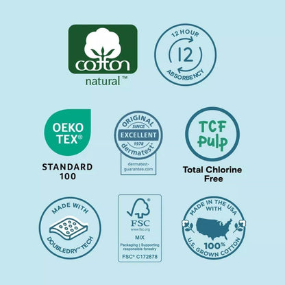 Kudos Cotton-Lined Chlorine-Free Diapers Size 4, 52 Count
