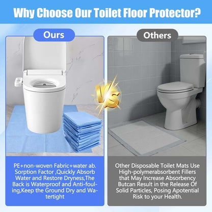 Disposable Toilet Mats: Absorbent Floor Protector for Adults and Children