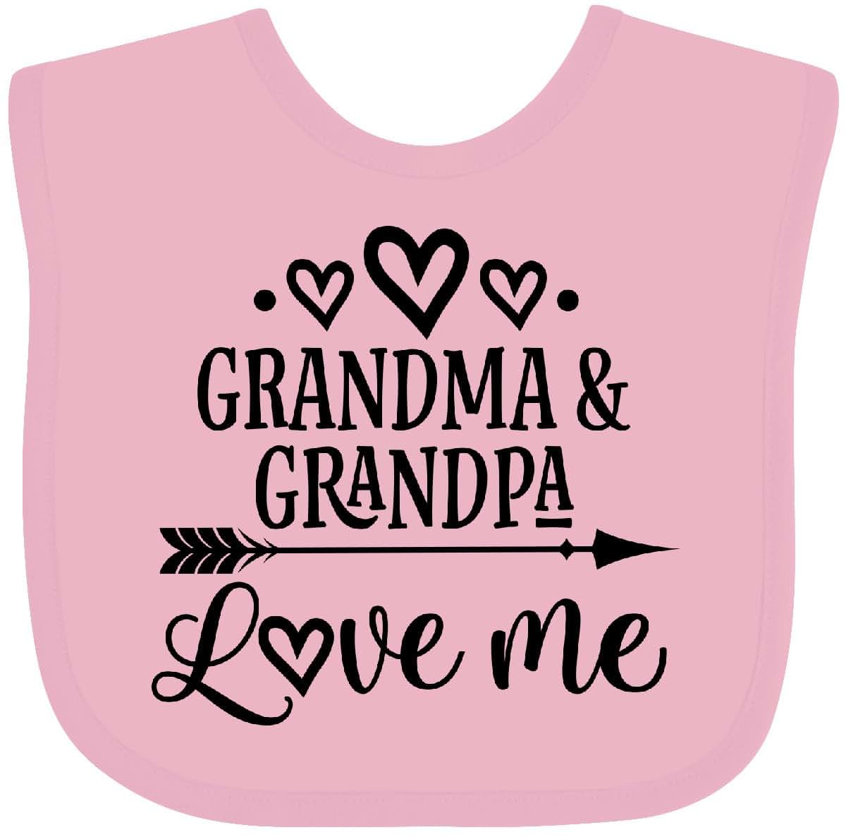 Grandma Grandpa Love Me Arrow Baby Bib Outfit