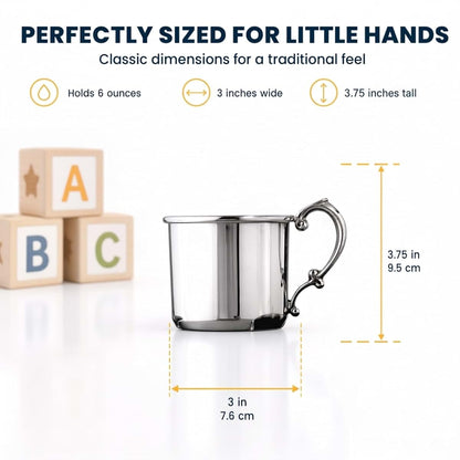Creative Gifts International Pewter Baby Cup - Classic Engravable Keepsake