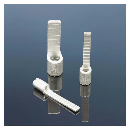 POWTAXBJGD Non Insulated Blade Terminal Electrical Wire End Naked Needle Crimp Connector Pure Copper Cold Press