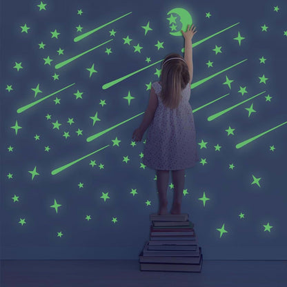 Unomor 216-Piece Glow in The Dark Star Stickers for Walls and Ceilings