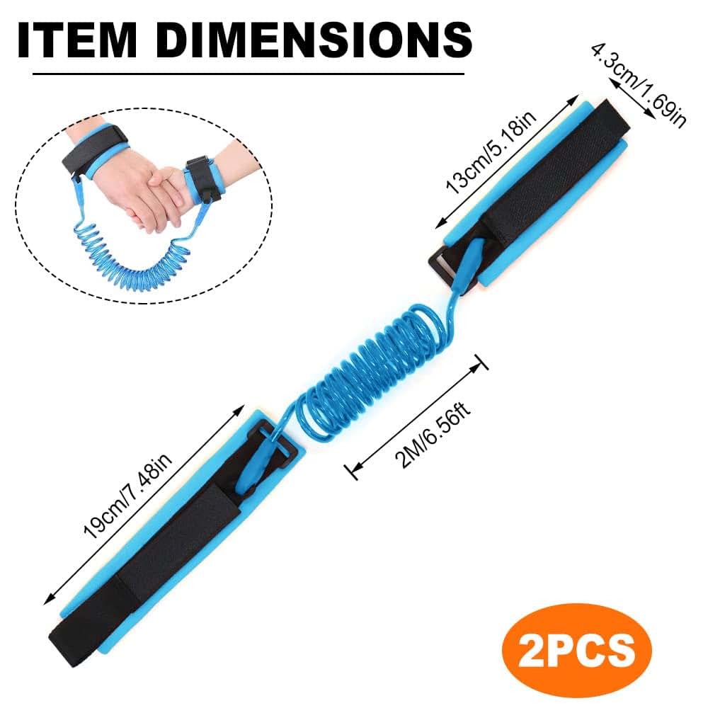 Jinzhenhong 2 Pack Anti Lost Wrist Link Toddler Leash (photo 2)