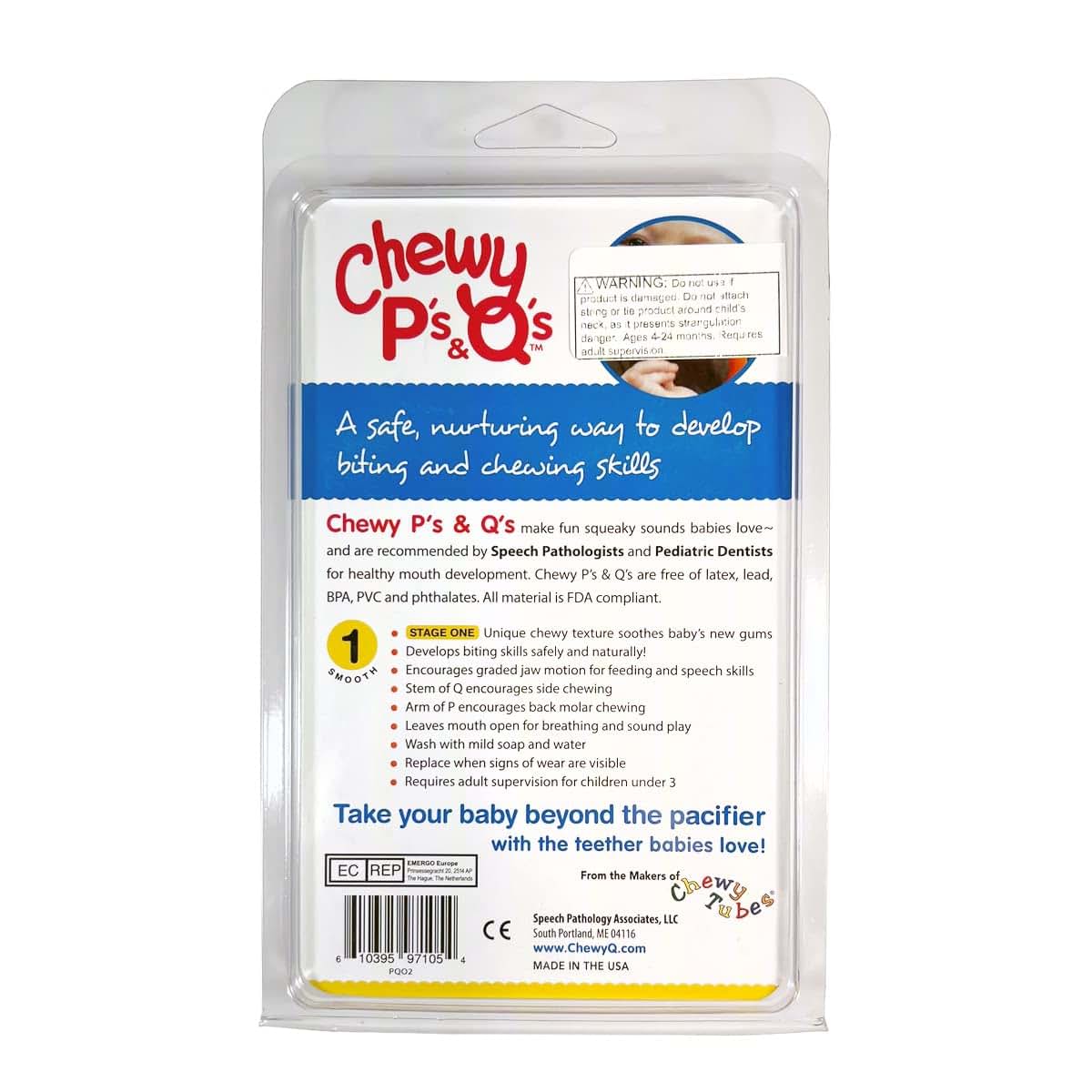 Chewy Tubes P and Qs Oral Exercisers for Biting and Chewing