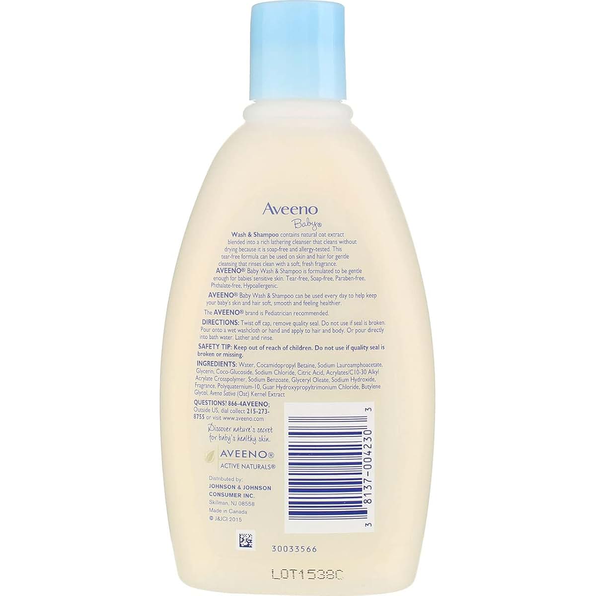 Aveeno Baby Daily Moisture Wash & Shampoo for Newborns and Babies