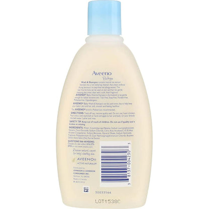 Aveeno Baby Daily Moisture Wash & Shampoo for Newborns and Babies