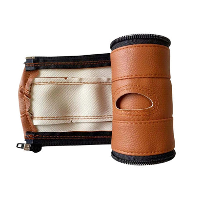 Minilujia PU Leather Handlebar Cover Sleeve for Strollers and Prams