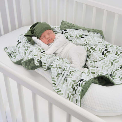 BUTTZO Baby Double Layer Soft Plush Minky Blanket With Dotted Backing for Boys Girls - Toddler Newborn Shower Gifts (photo 2)