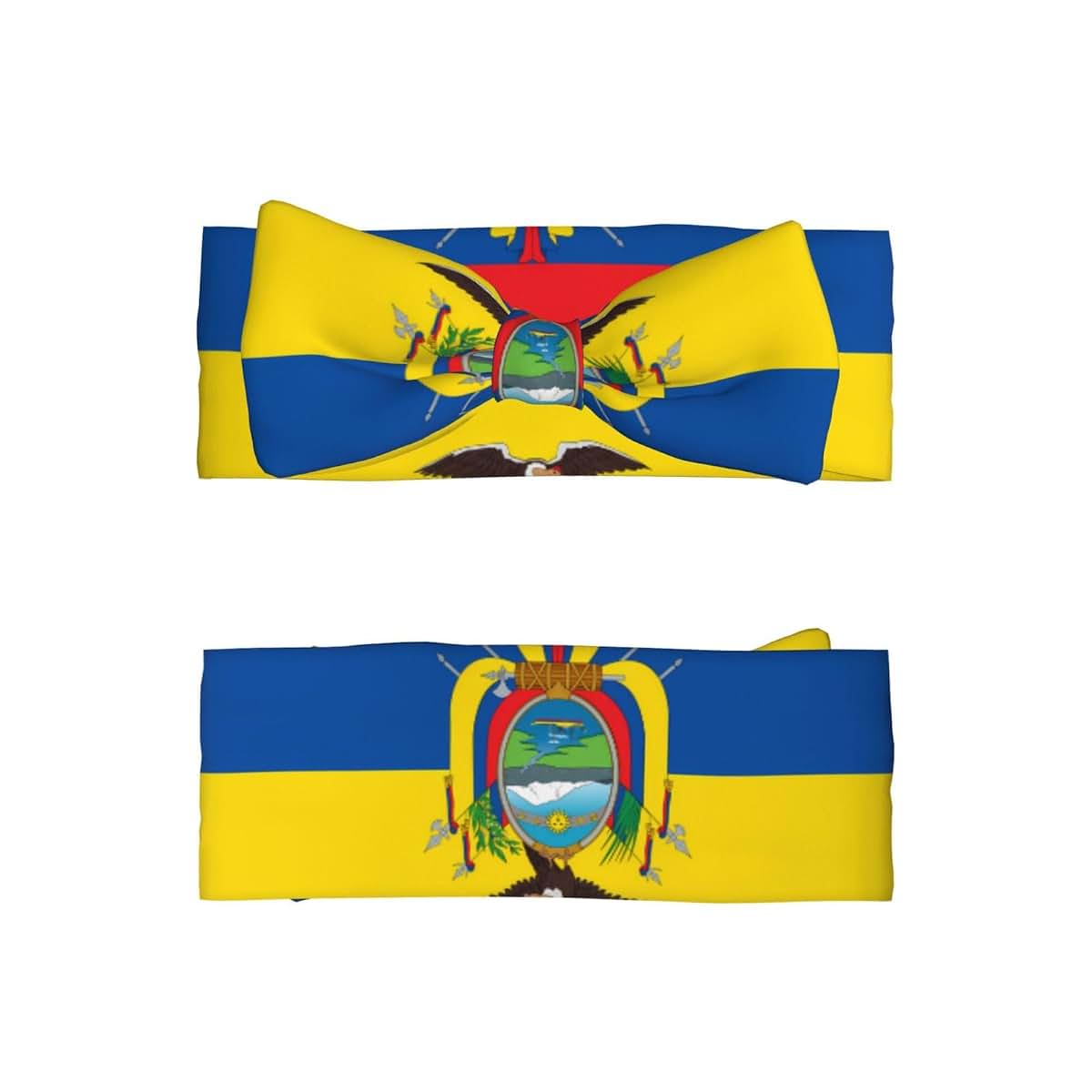 BabyOneStop Ecuador Flag Bow Headband for Newborns