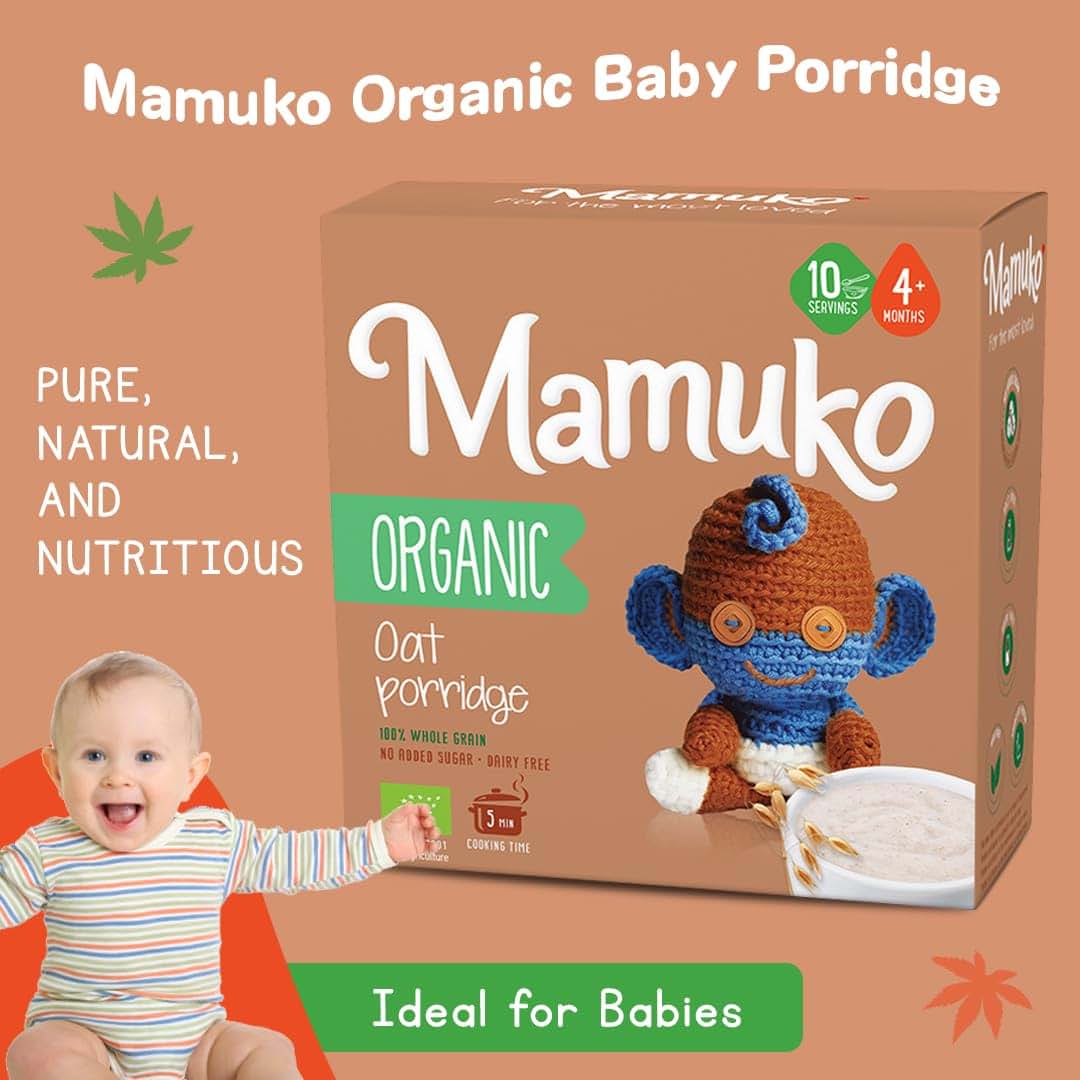 Mamuko High Fiber Porridge - 2 Pack Organic Oat Meal (photo 2)