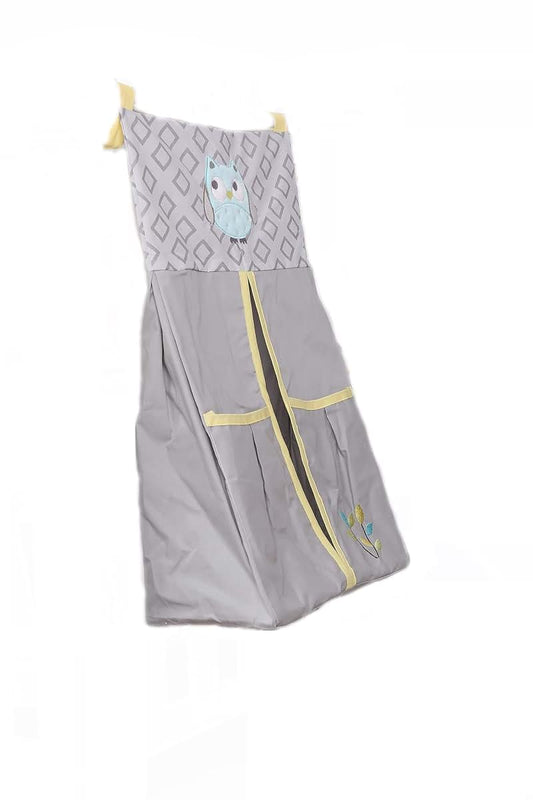 JAHbaby 1 PCs Nursery Crib Diaper Bag Grey Giraffe Baby Boy Crib Hanging Bag For Diaper Organizing (Diaper Stacker)