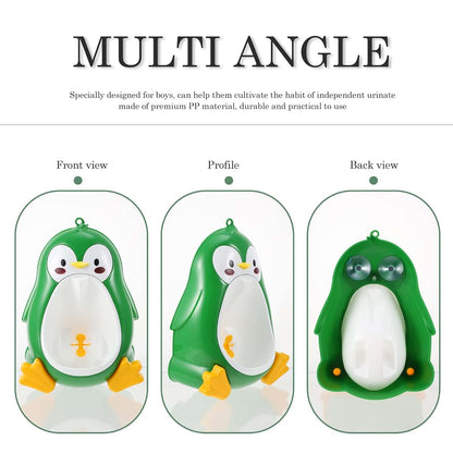 BabyOneStop Penguin Shape Wall-Mounted Potty Training Urinal For Boys