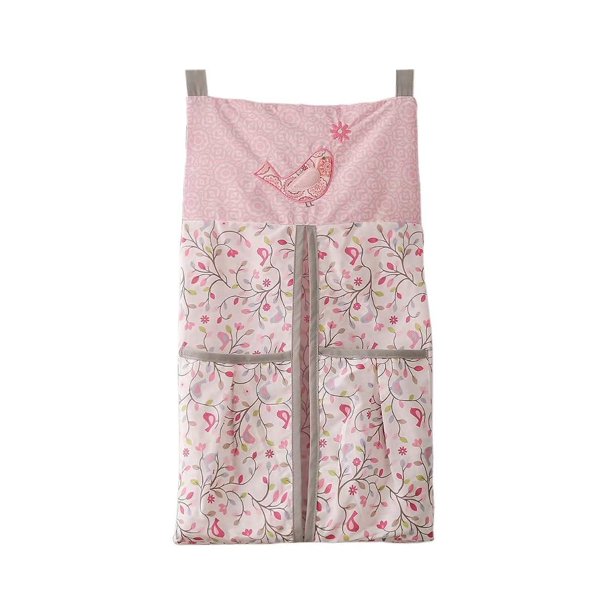 CribMATE Pink Bird Diaper Stacker and Organizer (photo 3)
