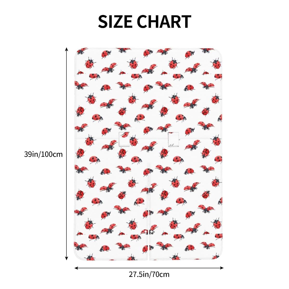 CAYKWVZ Watercolor Ladybug Baby Car Seat Canopy Cover Multi Use Shower Gift, Nursing Cover for Mom Nursing Covers, Bow (photo 4)