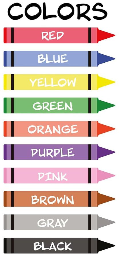 Made To Stick Decals LLC Crayon Wall Sticker Set For Nursery